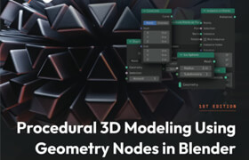 Packt Publishing - Procedural 3D Modeling Using Geometry Nodes in Blender by Lens Siemen (2023) - book