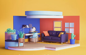 Udemy - Creating An Animated Room For Motion Graphics With Cinema 4D