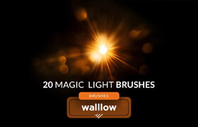 Bokeh light flares Photoshop digital brushes - ps笔刷
