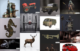 PBR Game 3D-Models Bundle 1 May 2024