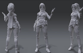 Udemy - AAA Game Character Creation Tutorial Part1 High Poly