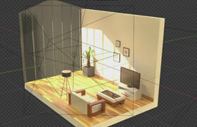 Udemy - Designing a Grand Window Room with Accessories in Blender 3