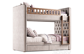 RH Chesterfield Bed