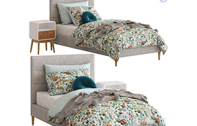 Adairs Kids Darcy Bed and Jax Side Table