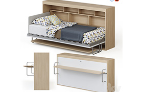 Guter Mobel - Transformer bed wardrobe with Standart table