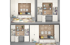 Furniture for childrens room with decor