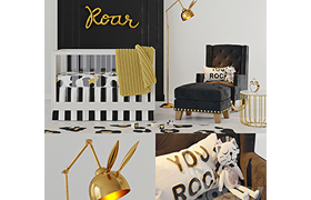 Emily & Merritt Rock and Roar Nursery