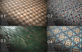 Artstation - 50 Tile Materials - Thousands of variations - 材质