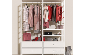 Open wardrobe IKEA elvarli c clothing