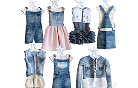 Jeans dresses for a little princesse