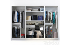 Set of clothes, shoes and accessories for the cabinet mix 3
