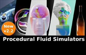 Procedural Fluid Simulators For Mesh