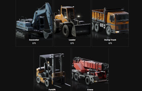 KitBash3D - Construction Vehicles - Blender