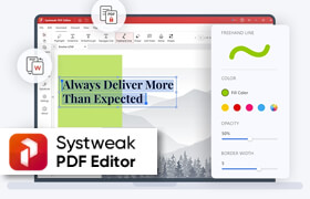 Systweak PDF Editor