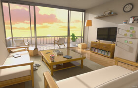 Udemy - Create a Stylized Anime Room in Blender