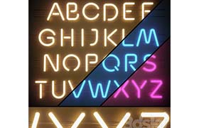 Light modules Set 06 Neon Alphabet
