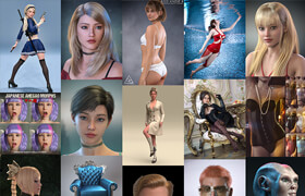 Daz 3D Poser Bundle 2 April 2025