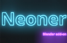 Neoner - blender霓虹灯制作插件