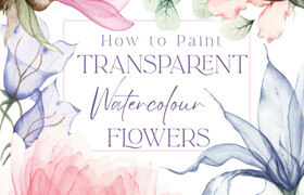 How to Paint Transparent Watercolour Flowers (True EPUB) - book