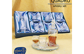 Set for whiskey Quadro