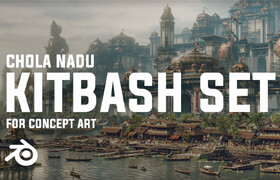 Artstation - CHOLA NADU - Kitbash Set - 模型