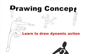 Drawing Concept Learn to draw dynamic action and find your own style with the concept figure (EPUB) - book
