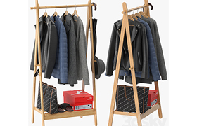 LANGRIA Foldable Bamboo Clothes