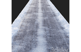 Snowy road Editable