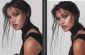 Udemy - Digital Illustration Realistic Female Portraits Masterclass
