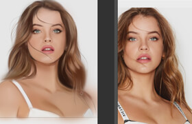 Udemy - Drawing a Digital Portraits Realistic Woman Illustrations