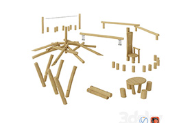 KOMPAN EQUIPMENT FROM LOGS