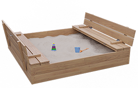Folding sandbox