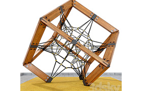 Childrens play rope complex Cube Playground