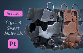 Artstation - Stylized Smart And Base Materials  Arcane Style - 材质