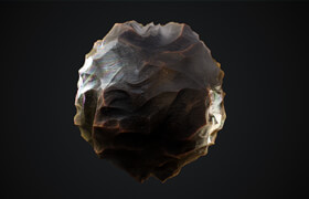 Artstation - Substance Designer - Obsidianish material - 材质