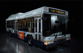 KitBash3D - City Bus 3D Model