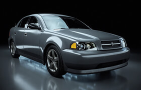 Kitbash3D - Essentials City Cars - Sedan 3d Model