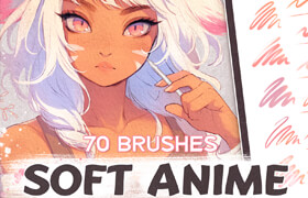 Gumroad - 70+ Anime Soft Style Brushes for Procreate