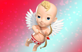 TurboSquid - Cupidon Baby Boy Rigged Character - 模型