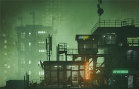 Udemy - Creating A Cyberpunk Scene In Blender step-by-step