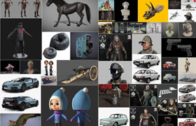 PBR Game Cars Sketchfab 3D-Models Bundle 1 June 2025