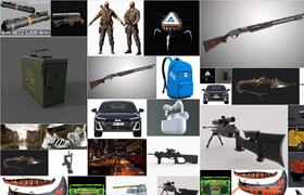 PBR Game Cars Sketchfab 3D-Models Bundle 2 June 2025