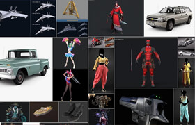 PBR Game Cars Sketchfab 3D-Models Bundle 1 July 2025