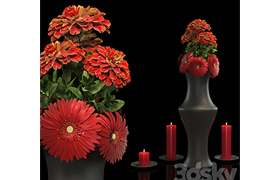 Flower Bouquet Red