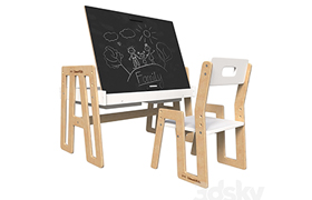 Growing furniture set childrens table and chair Rastishka Li