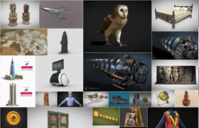 PBR Game Cars Sketchfab 3D-Models Bundle 4 November 2025