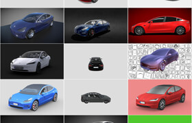 Sketchfab - Tesla Model 3 Collection