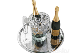 Champagne ice glass bucket
