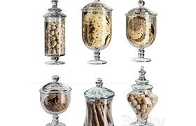 Set of sweets in a cafe or kitchen