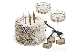 Decorative set with cake 011 KM